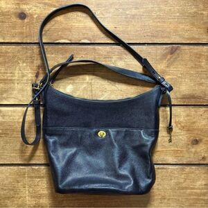 Fossil Medium Talulla Black Leather Crossbody Hobo Shoulder Bag